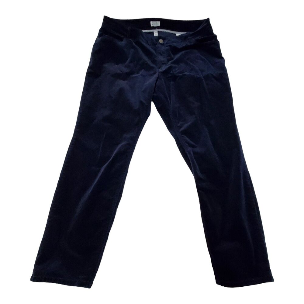 Market and Spruce Corduroy Pants Womens Size 18W Navy Blue Straight Leg